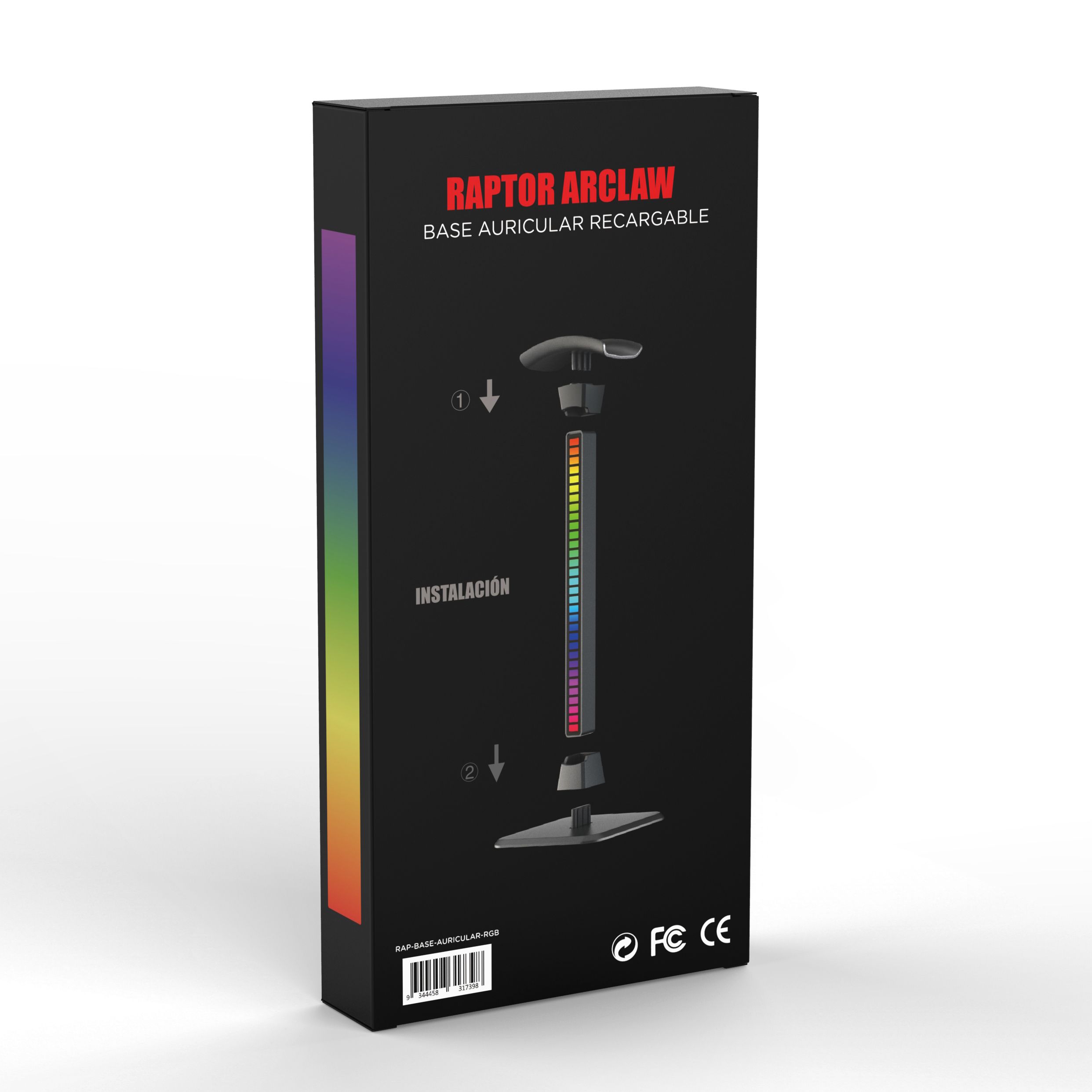 SOPORTE AURICULAR ARCLAW RAPTOR RGB - Imagen 3