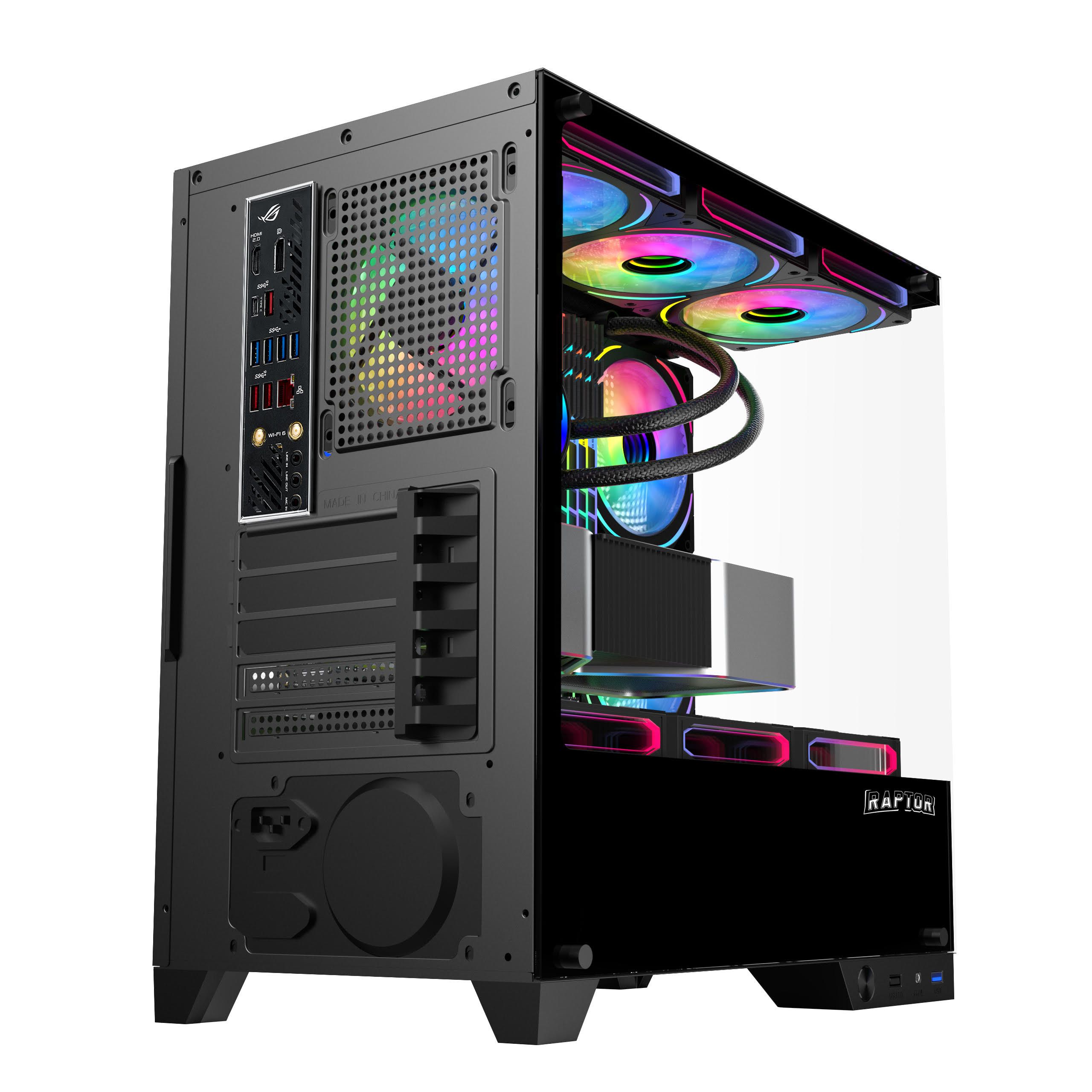 GABINETE THUNDER STRIKE MT RAPTOR NEGRO - Imagen 2